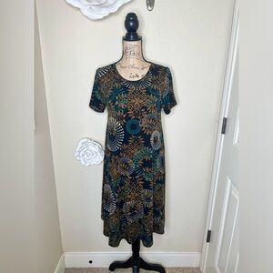NTM: LuLaRoe discontinued Carly Hi Lo Dress in Tribal & Geometric Print Sz XS
